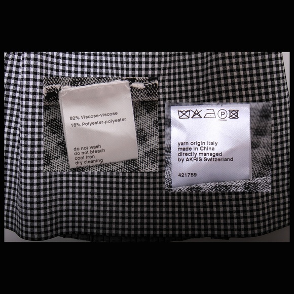 Akris Punto Glen-Check Pleated A-Line Knit Skirt - Picture 3 of 8